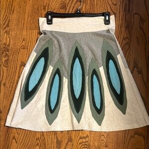 REVIVAL a-line patchwork skirt